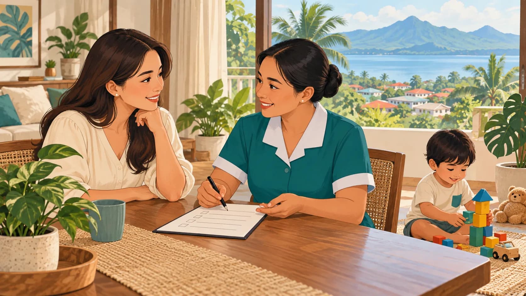 Hire a yaya in Laguna and Biñan: salary and family checklist
